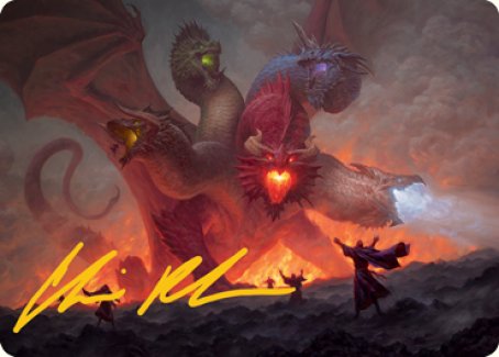 {A} Tiamat Art Card (Gold-Stamped Signature) [Dungeons & Dragons: Adventures in the Forgotten Realms Art Series][GS AAFR 026]