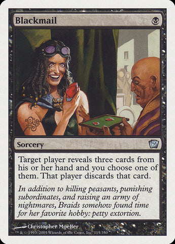 {C} Blackmail [Ninth Edition][9ED 115]