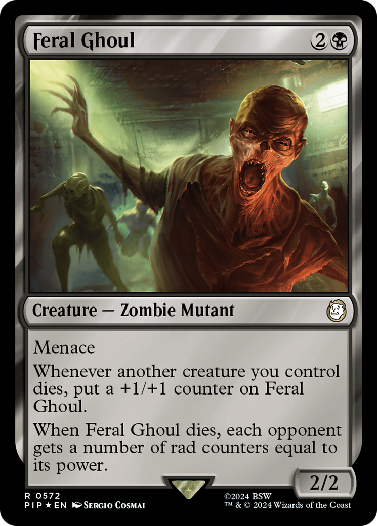 {R} Feral Ghoul (Surge Foil) [Fallout][PIP 572]