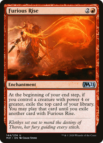 {C} Furious Rise [Core Set 2021][M21 144]