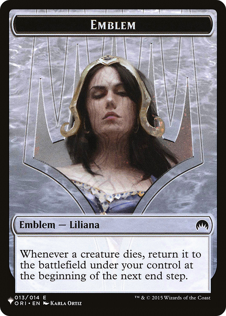 Liliana, Defiant Necromancer Emblem [PLST TORI-13]