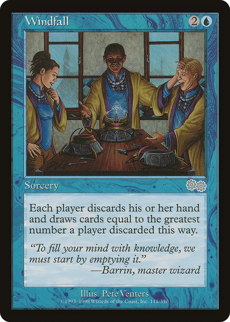 {C} Windfall [Urza's Saga][USG 111] - Misty Mountain Games