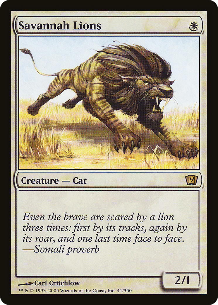 {R} Savannah Lions [Ninth Edition][9ED 041]