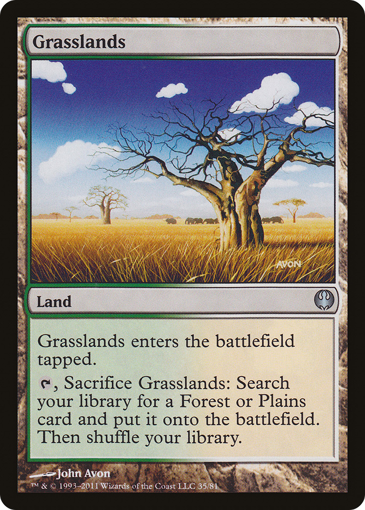 {C} Grasslands [Duel Decks: Knights vs. Dragons][DDG 035]