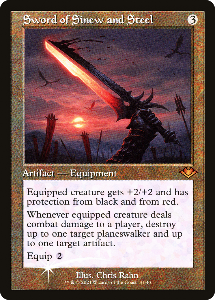 {R} Sword of Sinew and Steel (Retro) [Modern Horizons 2][RF MH1 031]