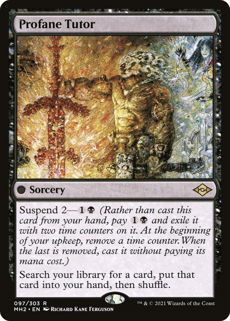 {R} Profane Tutor (Foil) [Modern Horizons 2] [MH2 097]