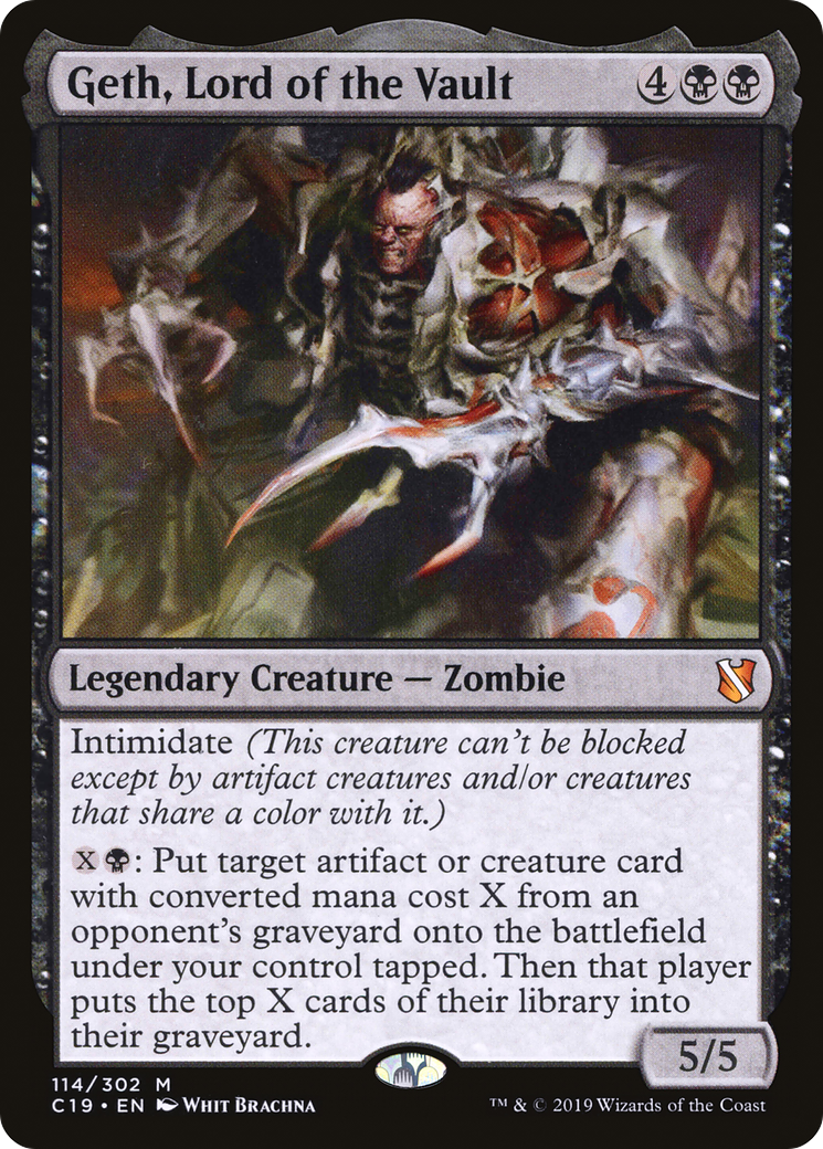 {R} Geth, Lord of the Vault [Commander 2019][C19 114]