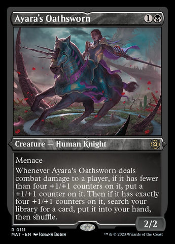 {R} Ayara's Oathsworn (Foil Etched) [March of the Machine: The Aftermath][MAT 111]