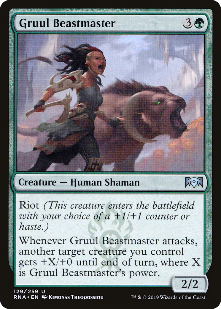 {C} Gruul Beastmaster [Ravnica Allegiance][RNA 129]
