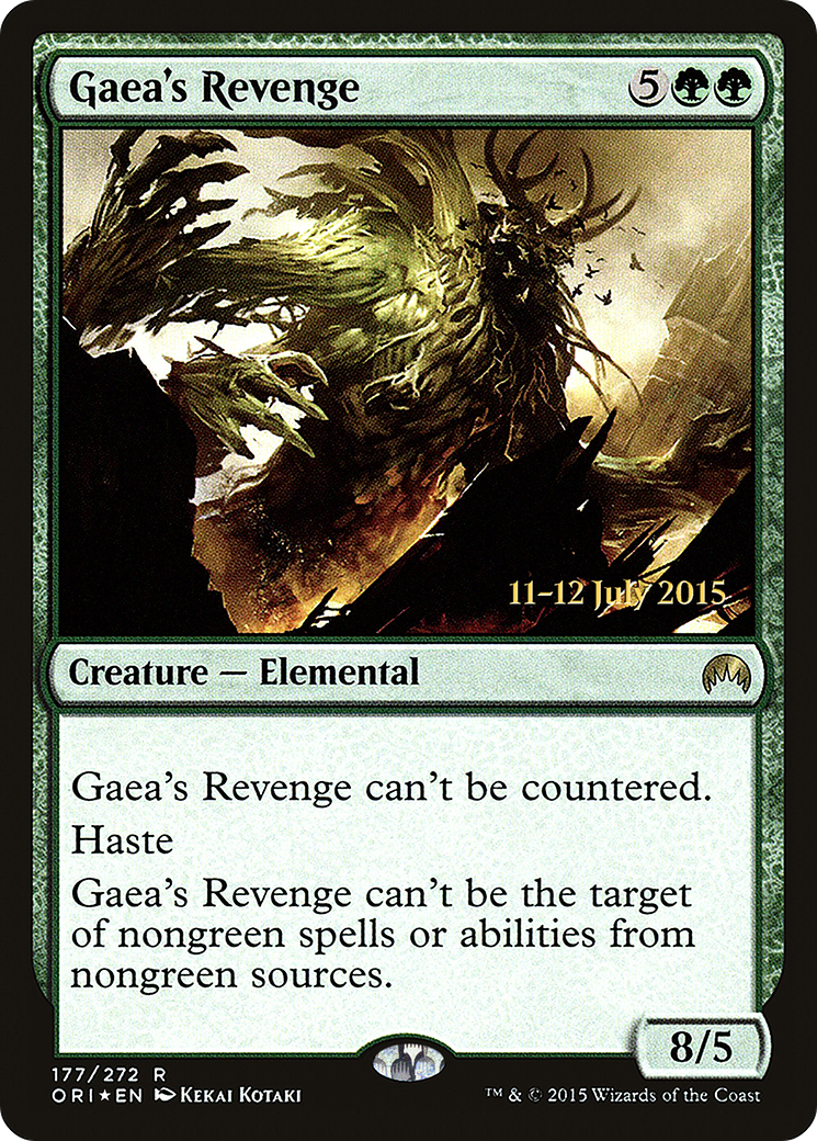 {R} Gaea's Revenge [Magic Origins Prerelease Promos][PR ORI 177]
