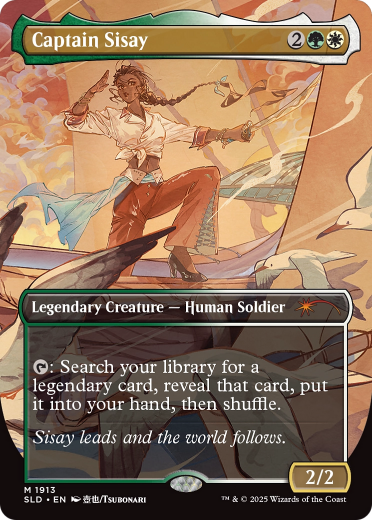 Captain Sisay [SLD-1913]  (Borderless) Foil