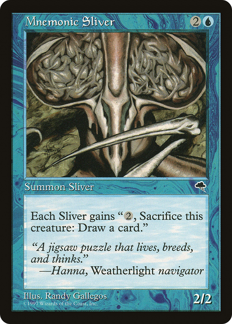 {C} Mnemonic Sliver [Tempest][TMP 077]