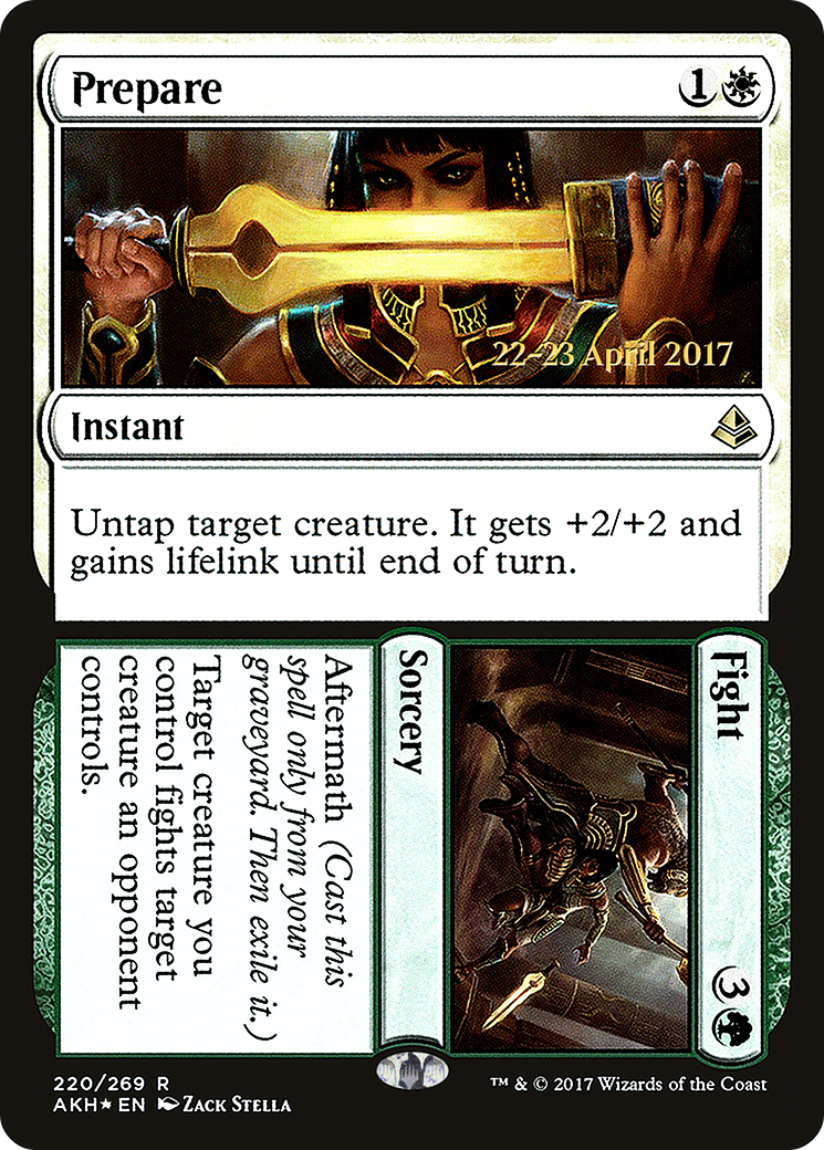 {R} Prepare // Fight [Amonkhet Prerelease Promos][PR AKH 220] - Misty Mountain Games