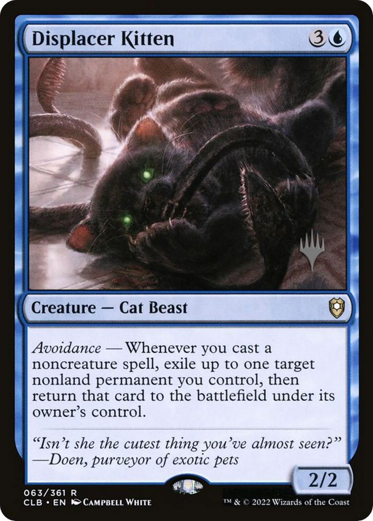 {R} Displacer Kitten (Promo Pack) [The Lost Caverns of Ixalan Promos][PP CLB 063]