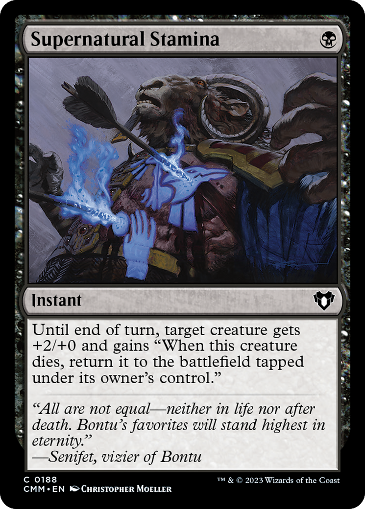 {C} Supernatural Stamina [Commander Masters][CMM 188]