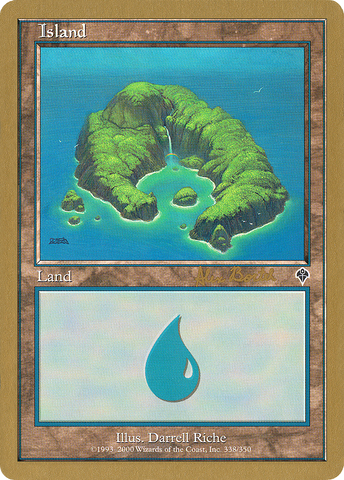 {B}[GB WC01 AB338] Island (ab338) (Alex Borteh) [World Championship Decks 2001]