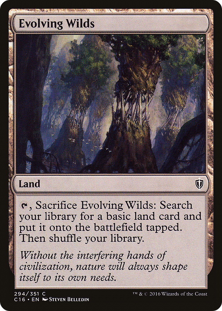 {C} Evolving Wilds [Commander 2016][C16 294]