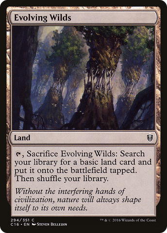 {C} Evolving Wilds [Commander 2016][C16 294]