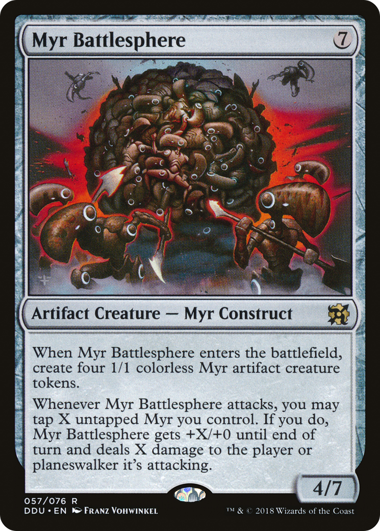 {R} Myr Battlesphere [Duel Decks: Elves vs. Inventors][DDU 057] - Misty Mountain Games