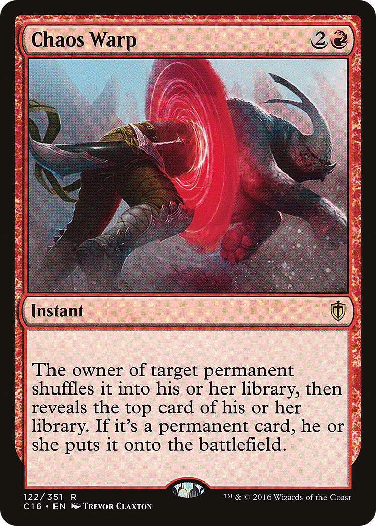 {R} Chaos Warp [Commander 2016][C16 122] - Misty Mountain Games