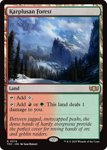 {R} Karplusan Forest [Tarkir: Dragonstorm Commander][TDC 374]
