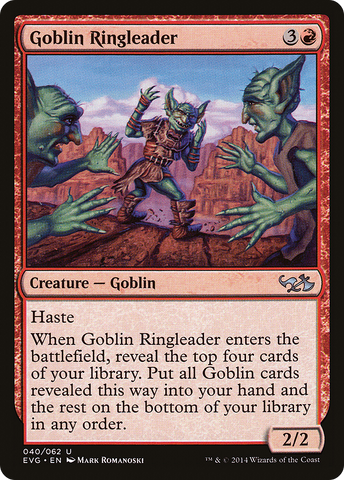 {C} Goblin Ringleader (Elves vs. Goblins) [Duel Decks Anthology][EVG 040]