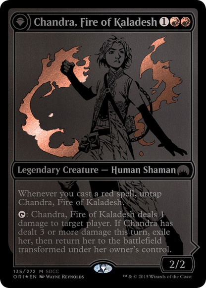 {R} Chandra, Fire of Kaladesh // Chandra, Roaring Flame [San Diego Comic-Con 2015][PA SD15 135]