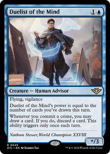 {@R} Duelist of the Mind [Outlaws of Thunder Junction][OTJ 045]