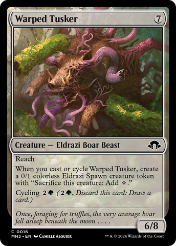 {C} Warped Tusker [Modern Horizons 3][MH3 016]