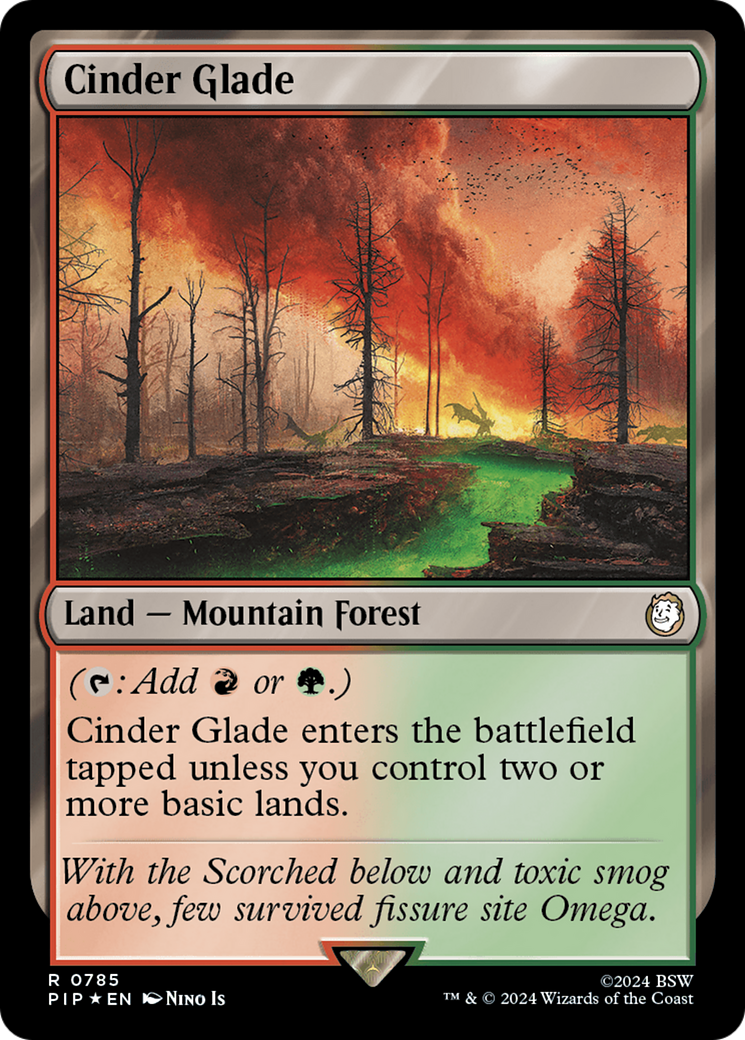 {R} Cinder Glade (Surge Foil) [Fallout][PIP 785]