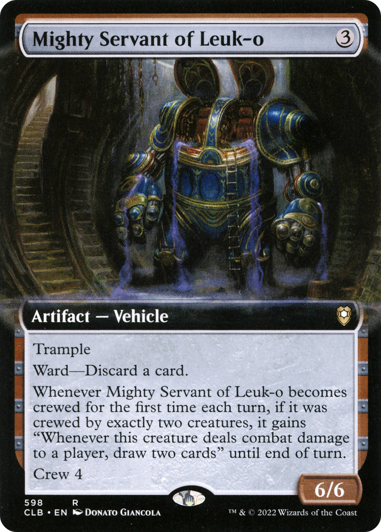 {R} Mighty Servant of Leuk-o (Extended Art) [Commander Legends: Battle for Baldur's Gate][CLB 598]