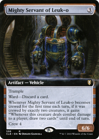 {R} Mighty Servant of Leuk-o (Extended Art) [Commander Legends: Battle for Baldur's Gate][CLB 598]