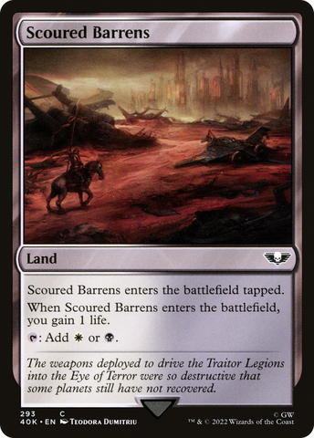 {C} Scoured Barrens [Universes Beyond: Warhammer 40,000][40K 293]