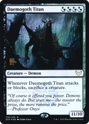 {R} Daemogoth Titan [Strixhaven: School of Mages Prerelease Promos][PR STX 174]