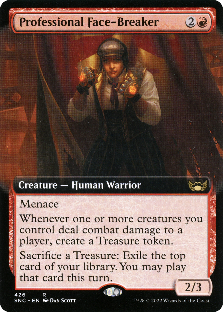{R} Professional Face-Breaker (Extended Art) [Streets of New Capenna][SNC 426]