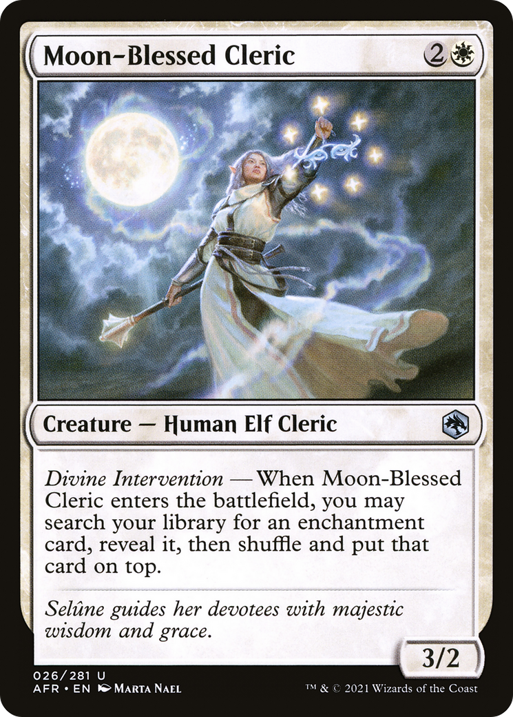 {C} Moon-Blessed Cleric [Dungeons & Dragons: Adventures in the Forgotten Realms][AFR 026]