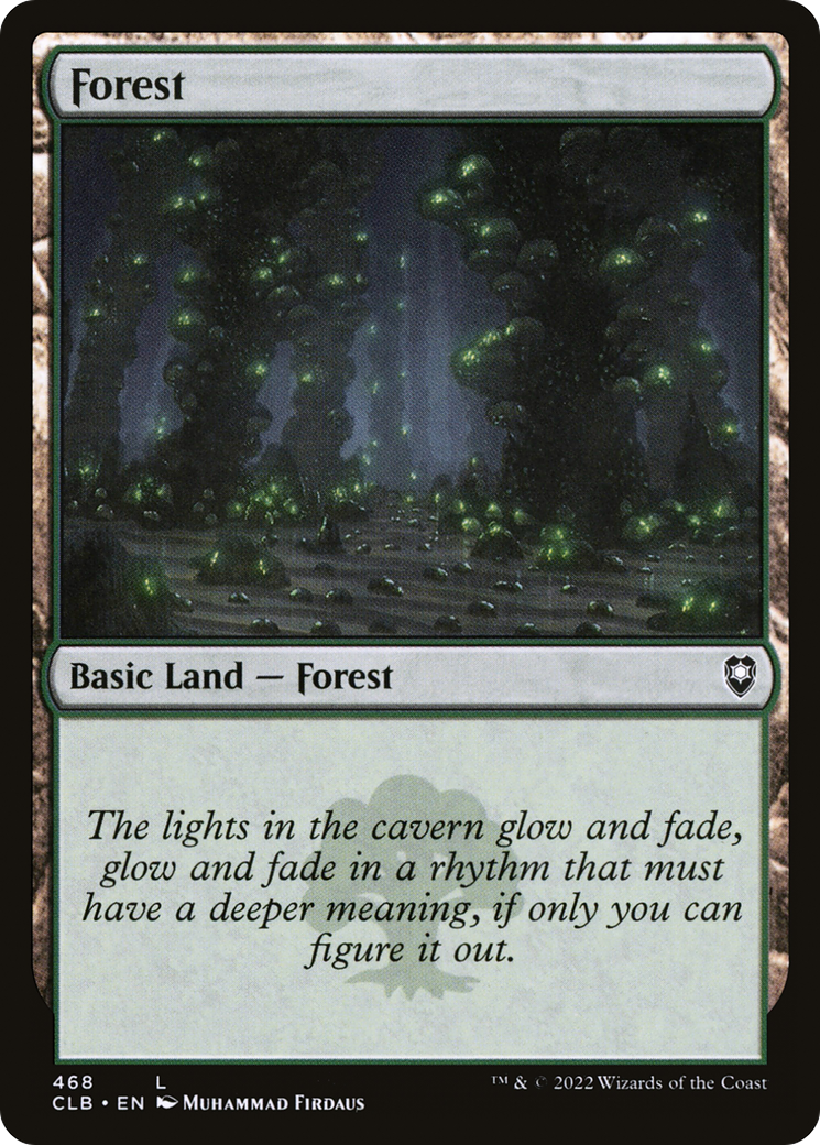 {B}[CLB 468] Forest (468) [Commander Legends: Battle for Baldur's Gate]