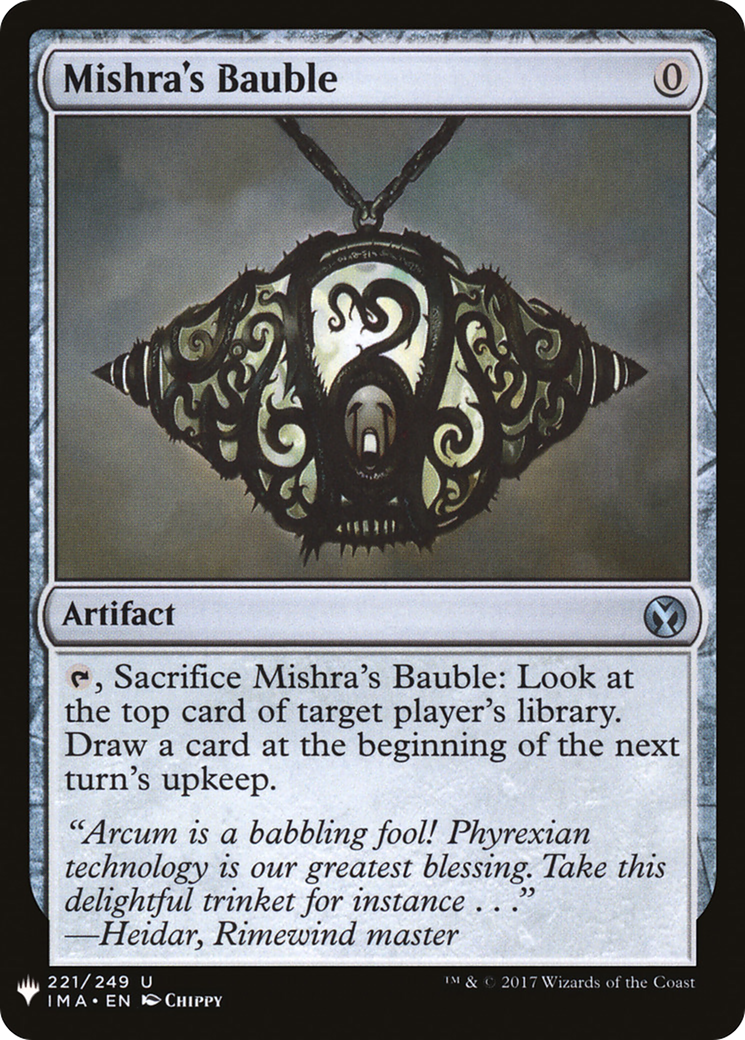 {C} Mishra's Bauble [Mystery Booster][LS IMA 221]
