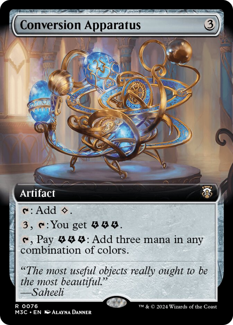 {R} Conversion Apparatus (Extended Art) (Ripple Foil) [Modern Horizons 3 Commander][RPF M3C 076]