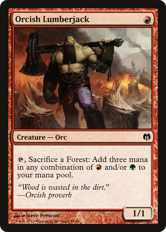 {C} Orcish Lumberjack [Duel Decks: Heroes vs. Monsters][DDL 044]