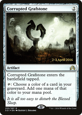 {R} Corrupted Grafstone [Shadows over Innistrad Prerelease Promos][PR SOI 253]