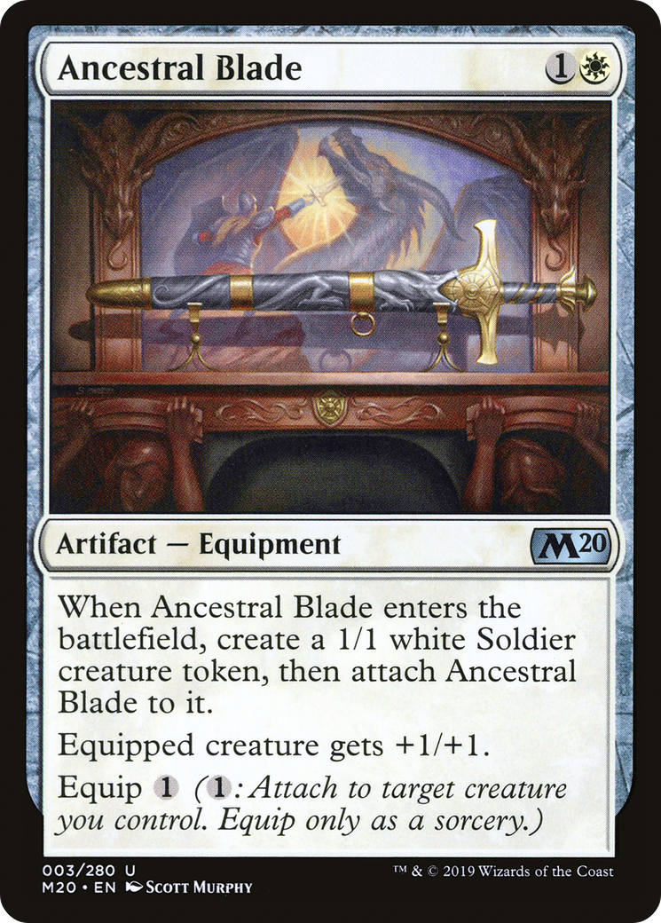 {C} Ancestral Blade [Core Set 2020][M20 003]