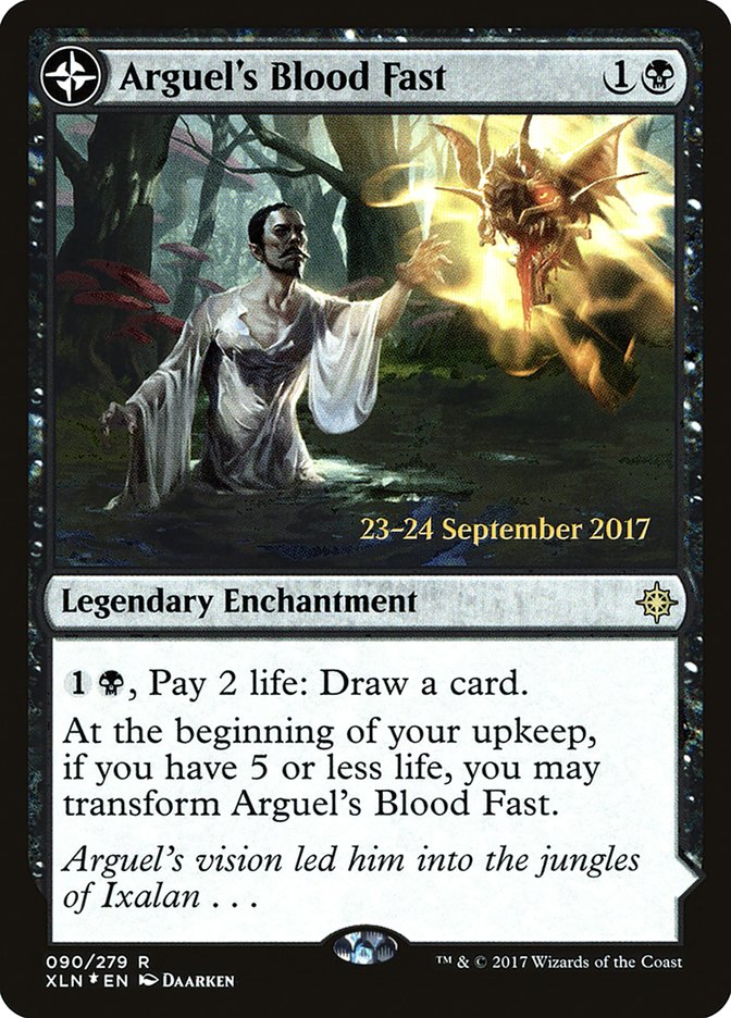 {R} Arguel's Blood Fast // Temple of Aclazotz [Ixalan Prerelease Promos][PR XLN 090]