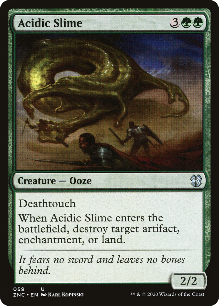 {C} Acidic Slime [Zendikar Rising Commander][ZNC 059]