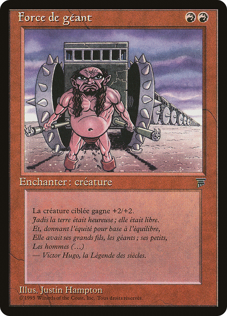 {C} Giant Strength (French) - "Force de geant" [Renaissance][REN 086]