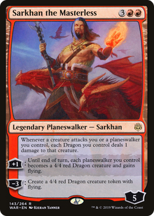 {R} Sarkhan the Masterless [War of the Spark][WAR 143]