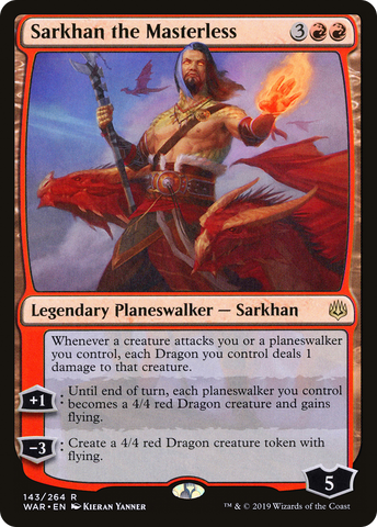 {R} Sarkhan the Masterless [War of the Spark][WAR 143]