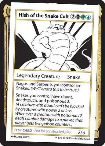 {C} Hish of the Snake Cult [Mystery Booster 2 Playtest Cards][MB2 PLAYTEST]