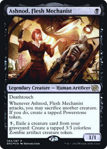 {R} Ashnod, Flesh Mechanist [The Brothers' War: Prerelease Promos][PR BRO 084]