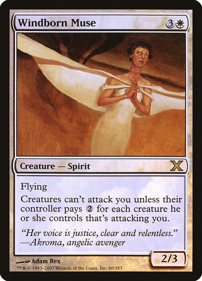 {R} Windborn Muse (Premium Foil) [Tenth Edition][FP 10E 060]